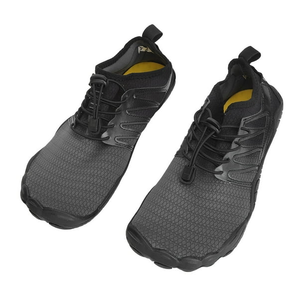 Zapatos de agua para hombre, antideslizantes, reducen la tensión en las articulaciones, zapatos de entrenamiento multifunción para el agua, color negro 43