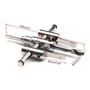 BIBABLYKE 30-120/200/300mm Adjustable Circle Hole Cutter Wood Drywall Wireless Drill Bit Saw Round Cutting Blade Aircraft TypeTool