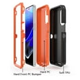 thumbnail image 6 of TASHHAR Moto G Stylus 5G 2022 Case with Screen Protector Military Grade Heavy Duty Protection 3 in 1 Shockproof Armor Rugged Durable Detachable for Motorola Moto G Stylus 5G 2022 Phone - Black+Orange, 6 of 7
