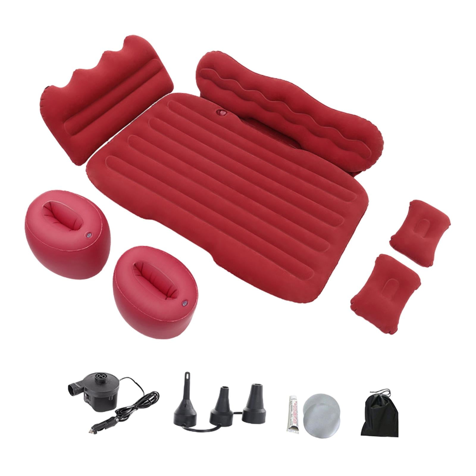 GARENDE Inflatable Car Air Mattress Camping Air Mattress Bed for MPV Automotive Red