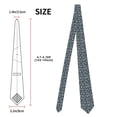 thumbnail image 3 of Naloa Daisy Floral B Print Solid Color Tie Formal Necktie for Men，Suitable for business, daily life, work, 3 of 5