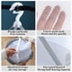 thumbnail image 5 of Cesta plegable de ropa para secar de 2 niveles | Secadora plana portátil multicapa para calcetines Ropa interior interior | Malla de poliéster transpirable | 19x19x5 pulgadas | Blanco, 5 of 6