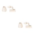 thumbnail image 1 of Yuarrent Tope de puerta de silicona ABS, pegatina sin perforación, puerta oculta, tope de puerta silencioso automático, almohadilla protectora Blanco 2piezas, 1 of 6