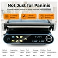 thumbnail image 3 of 3 in 1 Panini Press Electric Indoor Grill & Sandwich Maker,1200W Open Flat Griddle w/ 2 Removable Non-Stick Dishwasher-Safe Plates,LED Display,7 Modes,Independent Temp Control & Drip Tray, 3 of 9