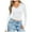 White, variant on UJNDER Women's Long Sleeve Shirts V Neck Going Out Slim Fit Casual Crop Tops for Women 2025 Fall Fashion Clothes Black L
