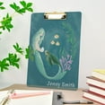 thumbnail image 6 of FMSHPON Mermaid Turtle Clipboard Hardboard Wood Nursing Clip Board and Pull for Standard A4 Letter 13x9 inches, 6 of 6
