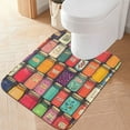 thumbnail image 2 of Yayeee Bath Rug for Bathroom Floor Non Slip Rectangle Fluffy Soft Absorbent Mat, 16"x24", Beige Jar, 2 of 7