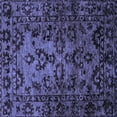 thumbnail image 1 of Ahgly Company Indoor Square Abstract Blue Modern Area Rugs, 8' Square, 1 of 4