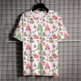 thumbnail image 5 of Camisetas con estampado de árbol de Navidad para hombre, Camiseta con cuello redondo, Tops de manga corta de marca de lujo, Verano, 5 of 5