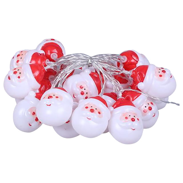 A Led Christmas Snowman Light String For Tree Decor Indoor Outdoor Party Decor 118.11 Inches Length 20 Leds Battery Operated 1Pc 0.42 Lbs