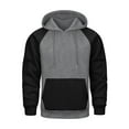 thumbnail image 4 of Sweatshirt For Men Sevevn Mens Color Blocking Hoodie Casual Fleece Lined Long Sleeve Pockets Hooded Hoodie, 4 of 8