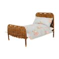 thumbnail image 1 of Cama de casa de muñecas a escala 1/12, muebles en miniatura, regalo para niños, accesorio de decoración, adorno Azul, 1 of 9