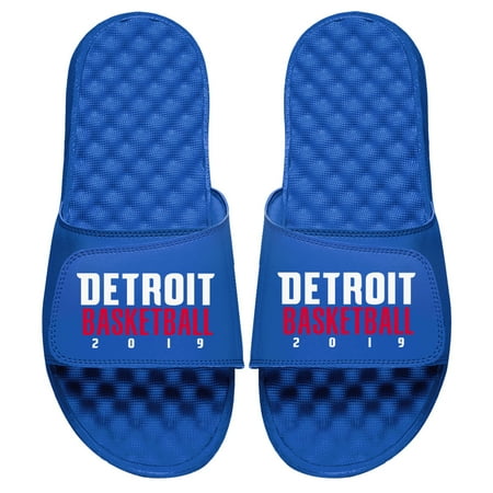 Detroit Pistons ISlide 2019 NBA Playoffs Bound Slogan Slide Sandals -