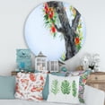 thumbnail image 2 of Designart 'Blooming Flowers Of An Old Tree In Spring I' Traditional Circle Metal Wall Art 36x36 - Disc of 36, 2 of 5