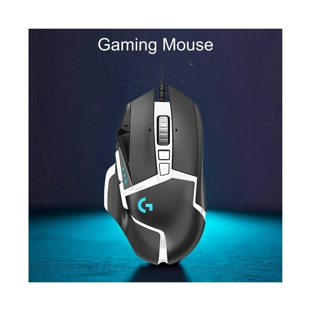 for Logitech G502 SE Wired Mouse Ergonomic RGB Light Effect 16000DPI USB Optical Gaming Mice for PC-Black