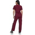 thumbnail image 5 of V Neck Unisex Scrub Set, Top and Pants Lightweight Stretch Fabric for Home Attendant and Nurse Uniform, 5 of 7