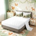 thumbnail image 4 of Manfei Tribal Bear Deer Queen Bedding, Waterclor Rustic Bedding Comforter Set Queen, White Green, Reversible, 7 Pieces, 4 of 5