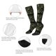 thumbnail image 3 of Fotbe American Flag Camo Calcetas Divertidas Estampadas para Hombre y Mujer, Calcetas de Algodón hasta la Rodilla para Caminar, Correr, Enfermería y Embarazo, 3 of 6