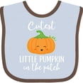 thumbnail image 3 of Inktastic Halloween Cutest Little Pumpkin in the Patch Boys or Girls Baby Bib, 3 of 4
