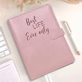 thumbnail image 4 of Weloille Leather Loose-Leaf Binder with Magnetic Closure, 1-Piece Waterproof Refillable Document Organizer, Paper Storage Folder for Office Meetings, Notes & Document Storage, 4 of 6