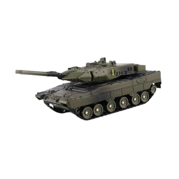 Tanque 4D de aleación fundida a escala 1/48 con sonido y vehículo ligero, carro para juguete educativo, adultos y niños