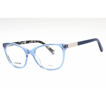 Moschino Love MOL575 0PJP 00 Women's Blue Plastic Frame Eyeglasses