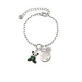 thumbnail image 2 of Delight Jewelry Silvertone Enamel Sitting Panda Silvertone Discover Dream Explore Zoey Charm Bracelet, 6.5+2" Extender, 2 of 4