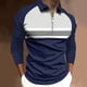 thumbnail image 2 of Tops para hombre Camisas Blusas Elegante Casual Camisas de manga larga Camisa con cuello Impreso Cremallera Cuello vuelto Odeerbi ODB-5, 2 of 5