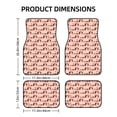 thumbnail image 2 of Sikiie Dachshund Couple Car Foot Mat Set of 4 Pieces Basics Universal Fit Rubber Carpet Floor Mats For Car SUV Van & Truck, 26.8"L x 17.3"W (Front), 13"L x 17.3"W(Rear), 2 of 6