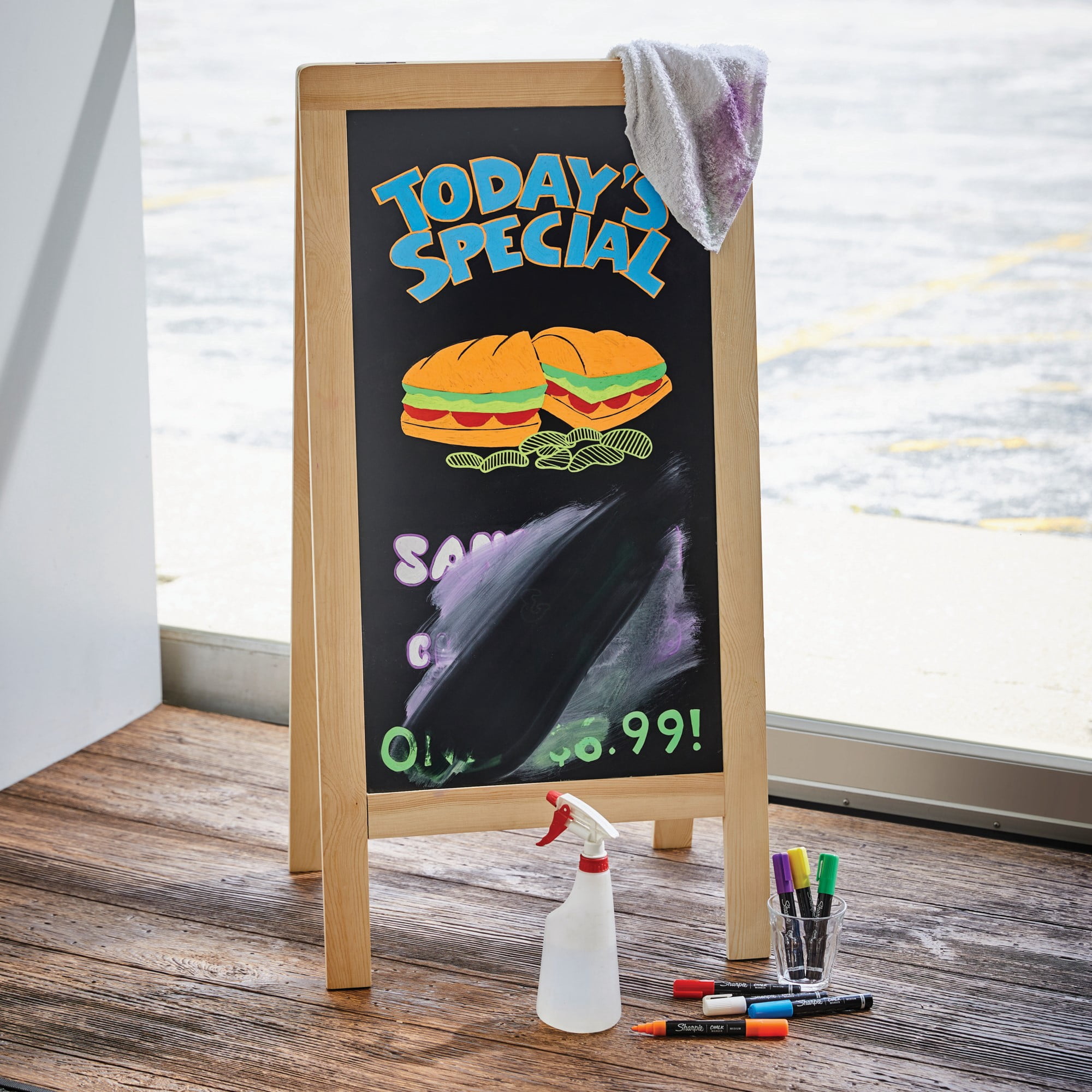 Sharpie Chalk Marker, Wet Erase Markers, White, 1 Count