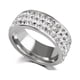 thumbnail image 3 of Anillo de acero inoxidable Diamante Pareja Moda única Hip Hop Ropa Accesorios Hombres Mujeres, 3 of 8