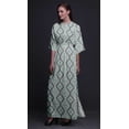 thumbnail image 2 of Bimba Rayon Quarterfoil Geometric Ladies Long Gown Boho Beach Cocktail Party Maxi SlitÂ&nbsp;Dress-Medium, 2 of 6