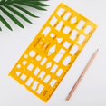 thumbnail image 3 of K Resin Flow Chart Symbol Drafting Template Ruler Stencil Measuring Tool Student 4358, 3 of 6
