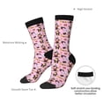 thumbnail image 4 of Rateoe 2336109497 for Women Casual Calf Socks - Cute Crew Socks - Thin Soft Above Ankle Socks Size 5-11, 4 of 6