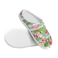 thumbnail image 3 of Lsque Tropical Flamingo Pattern Womens Comfort Cotton on Scuff With Memory Foam and Anti-skid Sole Slipper-44/45, 3 of 7