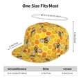 thumbnail image 6 of Gaeub Honeycombs Flat Bill Snapback Hats Baseball Caps with Adjustable for Running Workouts and Outdoor Activities, 6 of 9