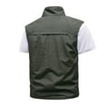 thumbnail image 3 of Bcfgryg Mens Lightweight Softshell Vest Outdoor Utility Travel Vest Outerwear Sleeveless Jacket For Hiking Runing Men's Sleeveless Jacket Vest, 3 of 3