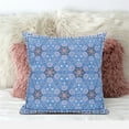 thumbnail image 4 of Medallion Throw Pillow in Blue Purple Orange 16x16, 4 of 4