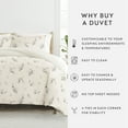 thumbnail image 2 of Duvet Cover Set - Ultra Soft & Breathable - Reversible Delicate Ivory Floral for Full/Queen Bedding by Comfort Canopy, 2 of 18