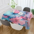thumbnail image 5 of BZSMCE Square Tablecloth Azure Elegance Pattern Tableclothes, 5 of 9