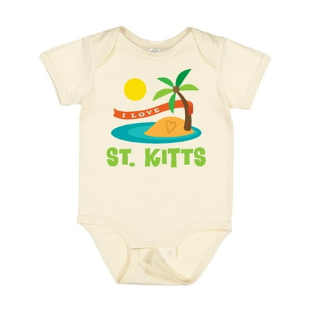 

Inktastic I Love St. Kitts Gift Baby Boy or Baby Girl Bodysuit