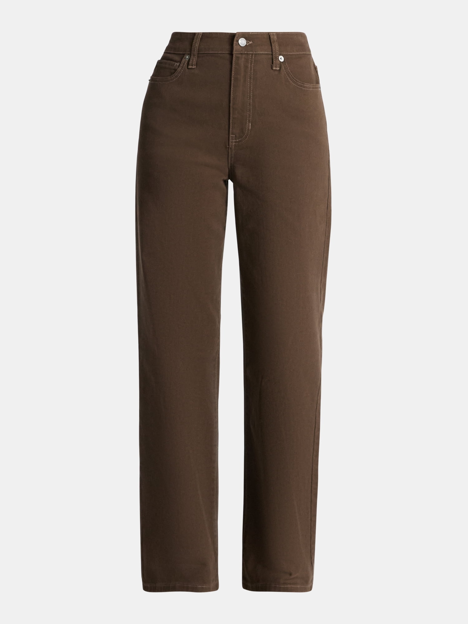 No Boundaries High Rise Baggy Wide Leg Jeans, 32" Inseam, Women's and Women's Plus Sizes XXS-4X