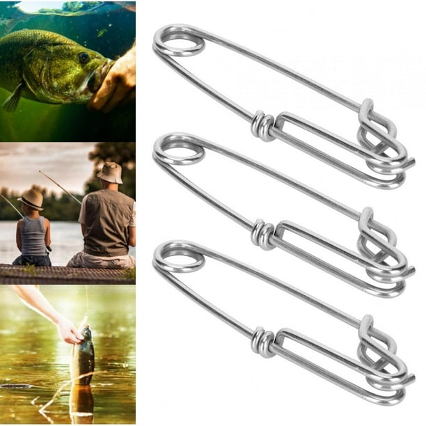 Fishing Clips,6pcs Stainless Steel Tuna Longline Snap Stainless Steel Clips  Unbeatable Value 