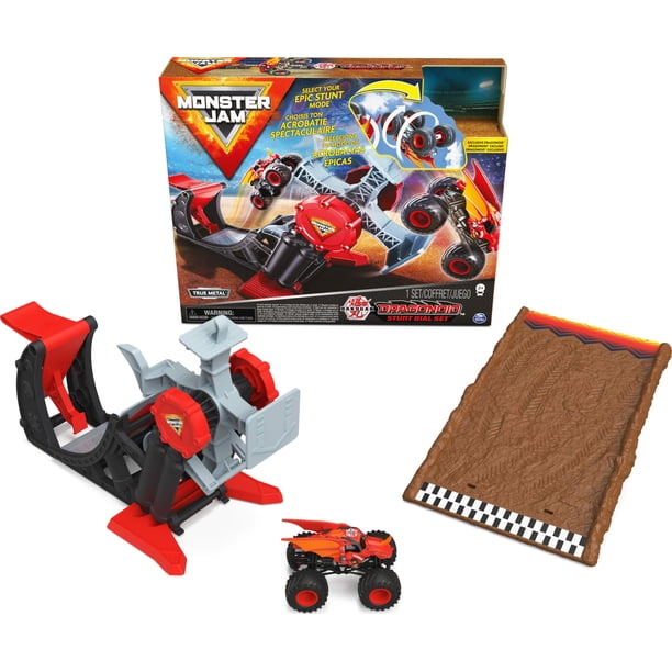 Disal acrobático Playset Monster Jam Bakugan Dragonoid con camión