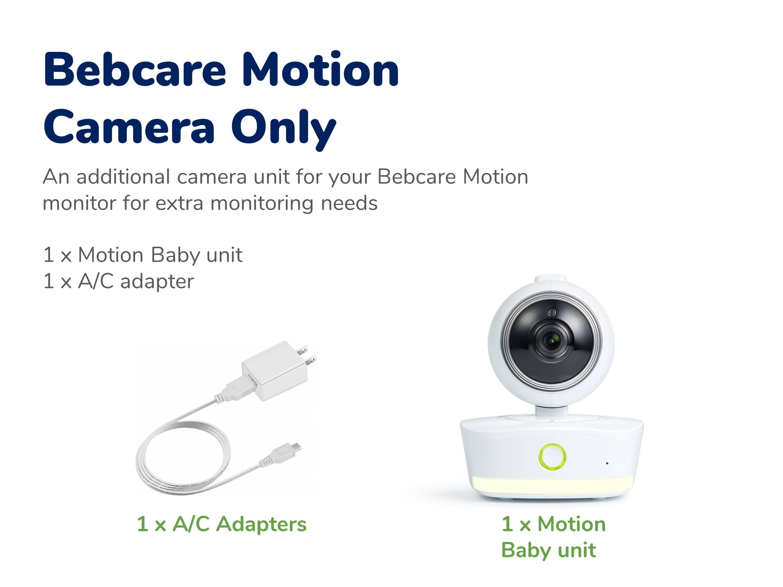 Bebcare Motion Additional Camera Unit - Requires a Bebcare Motion Full Set to Work