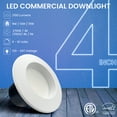 thumbnail image 6 of LED Commercial Downlight Adjustable Watt 9W/13W/18W 2110 Lumens Adjustable CCT 2700K/3000K/3500K/4000K/5000K 120V-347V 4” ETL & ES Listed 5 Year Warranty Pack of 4, 6 of 7