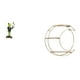 thumbnail image 1 of Estatua De Rana Creativa, Escultura De Animal, Adorno De Mesa Para Chimenea, Estante De Entrada, Regalo De Cumpleaños Con Estante Colgante De Pared De Metal De 3 Niveles, Decoración, Ahorro, 1 of 8