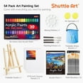 thumbnail image 2 of Shuttle Art 54 Pack Acrylic Paint Set, Acrylic Painting Set with 30 Colors Acrylic Paint, Wooden Easel, Painting Canvas, Paint Brushes, Palette, Art Painting Supplies for Adults Beginner Artists, 2 of 8
