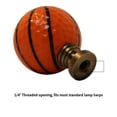 thumbnail image 3 of HomeConcept Basketball Lamp Finial, Orange with Black Lining 2.25"h, 3 of 6