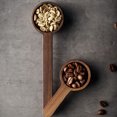 thumbnail image 4 of Naiovety Cuchara dosificadora fácil de limpiar, herramienta esencial para amantes del café, versátil para muchas ocasiones, 2 piezas Juegos de servir café y té Nogal negro, 4 of 6